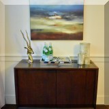 F08. MCM style bar. 34”h x 46.5”w x 20”d 